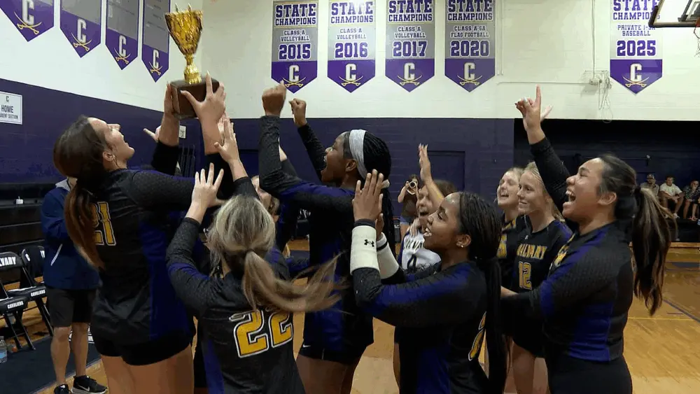 Calvary Day Volleyball sweeps Islands to claim Region 3-AAA volleyball title