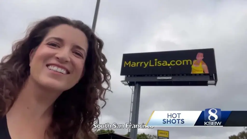 Woman advertises for a husband on highway billboards