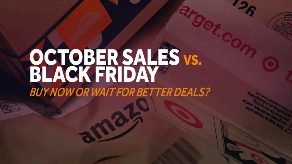 October sales vs. Black Friday: When to shop for the best deals