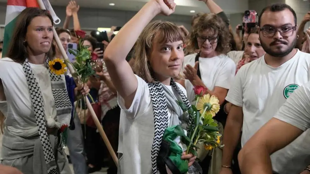 Greta Thunberg is among flotilla activists deported from Israel. Others remain in prison