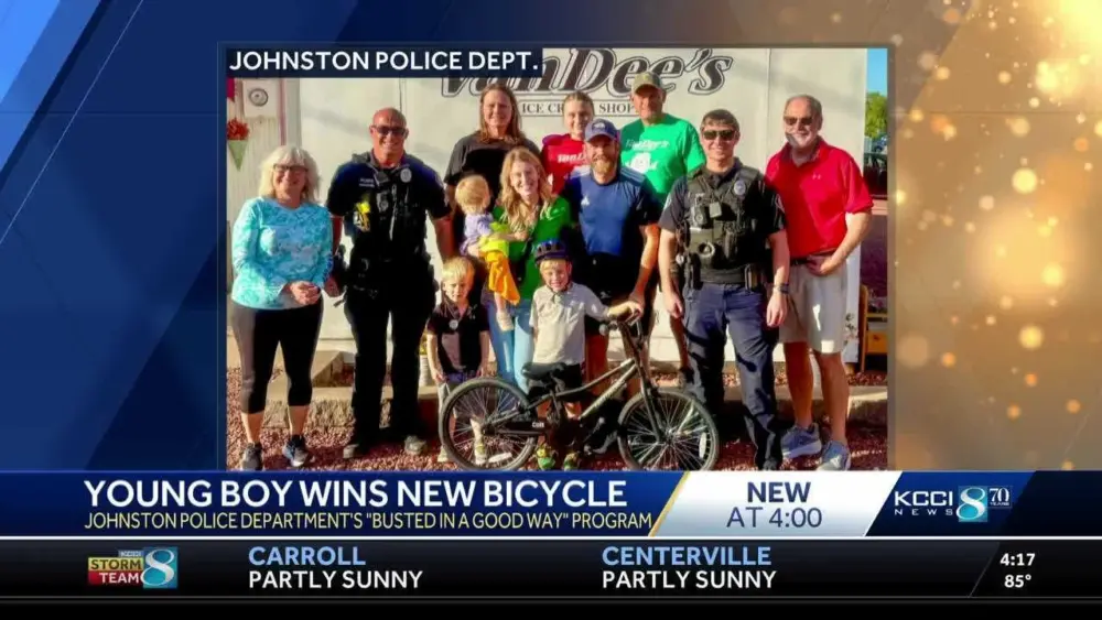 'Busted in a good way': Police department rewards kids for following bike safety habits