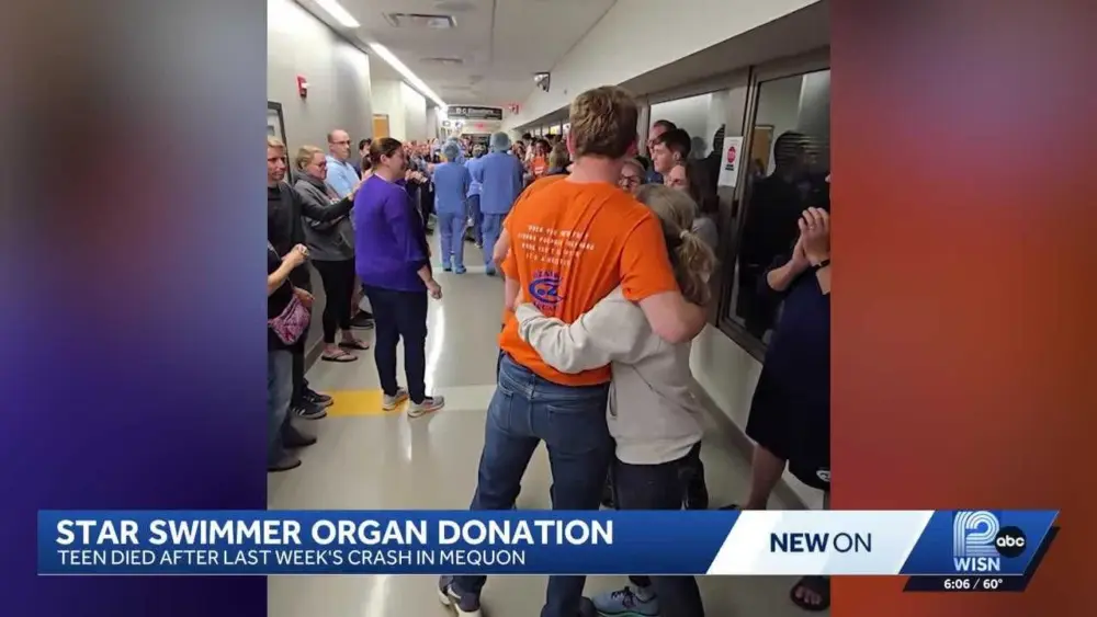 Wisconsin high school swimmer killed in crash donates organs, saving lives