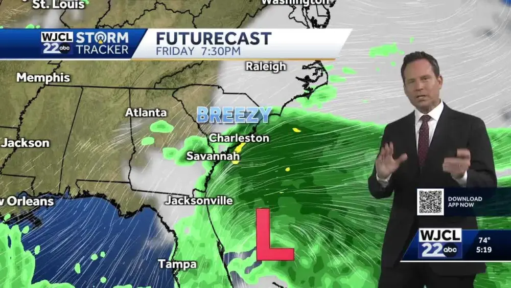 Tracking Jerry in the tropics and a possible coastal low this week for the Savannah area