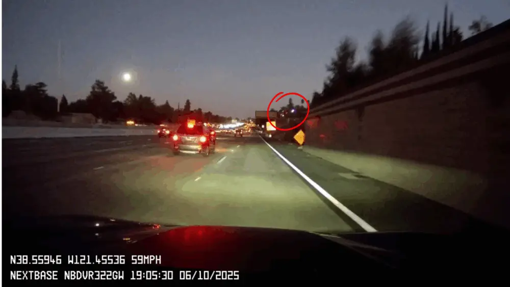 Dashcam video shows the moment a medical helicopter crashes onto California highway