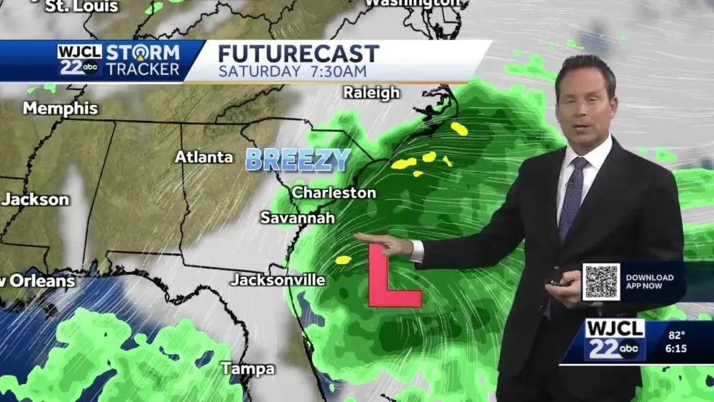 Cold front delivers rain chances to the Savannah area, coastal low lurking for late week