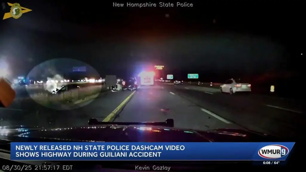 New videos show scene of highway crash that injured Rudy Giuliani