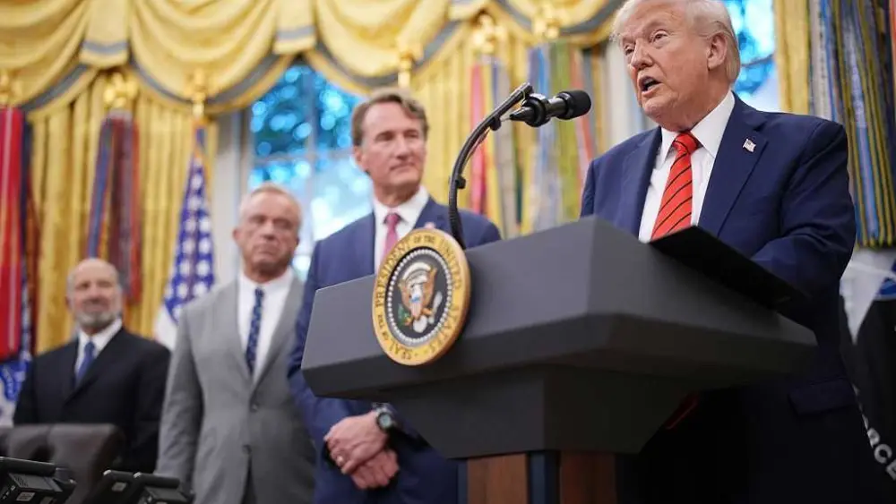 Watch: President Trump makes a speech from the Oval Office