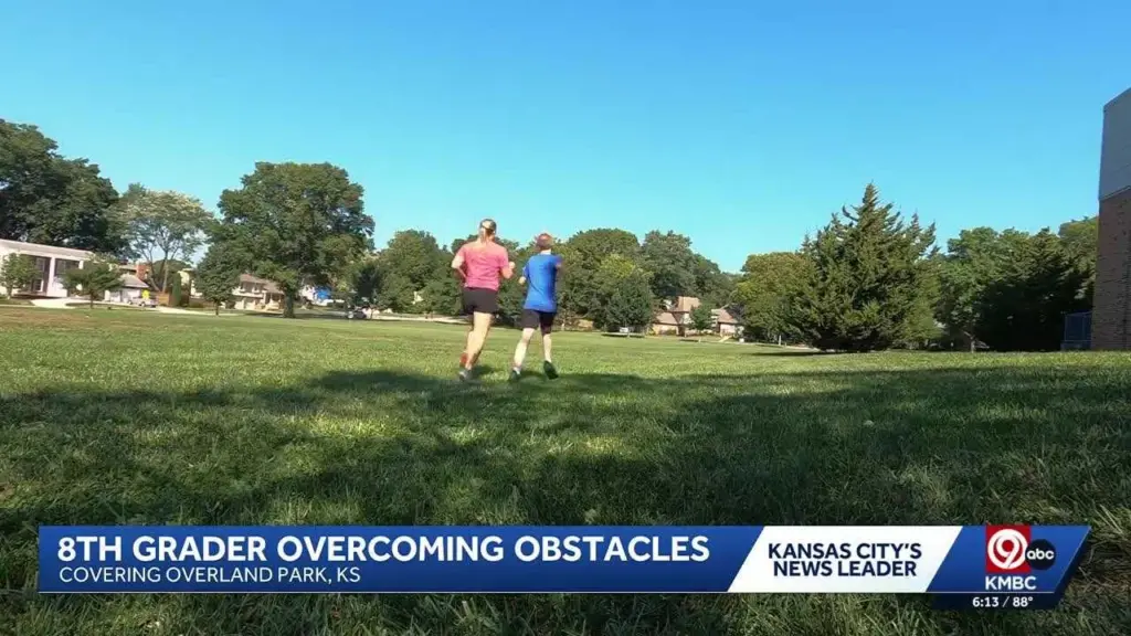 ‘Just keep going’: Middle schooler who is blind chases cross country goals