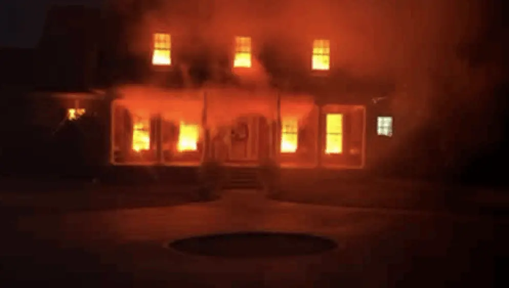 'House on fire': Halloween display goes viral