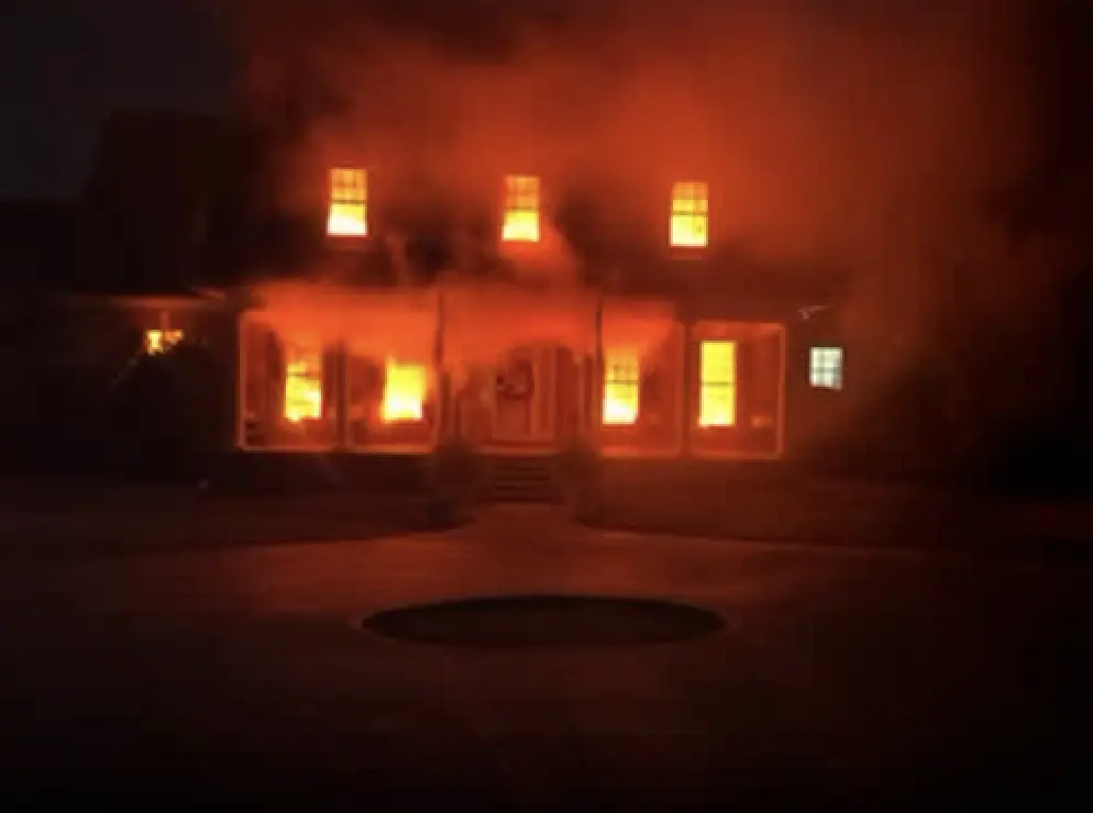 'House on fire': Halloween display goes viral