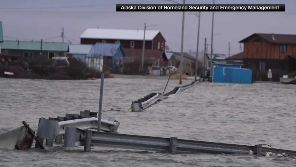 Dozens rescued, several missing after monster storm brings record storm surge to western Alaska