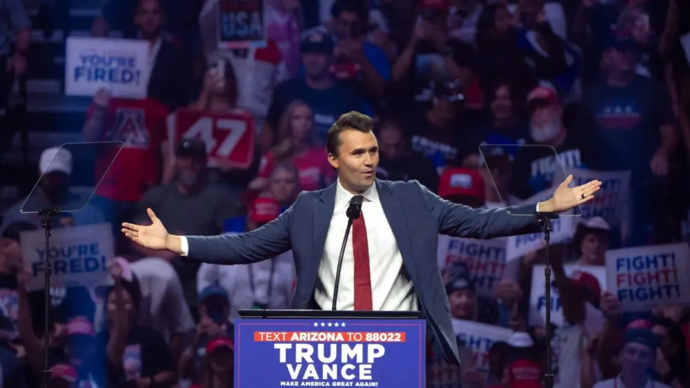 Trump honoring Charlie Kirk with Presidential Medal of Freedom on what would be his 32nd birthday