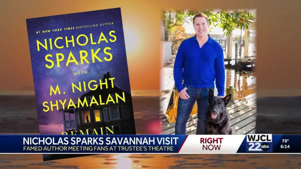 Nicholas Sparks returns to Savannah, celebrates new novel “Remain”