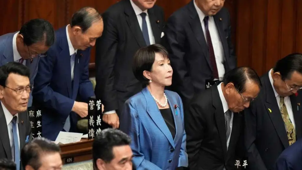 Japan's parliament elects Sanae Takaichi as nation's first female prime minister