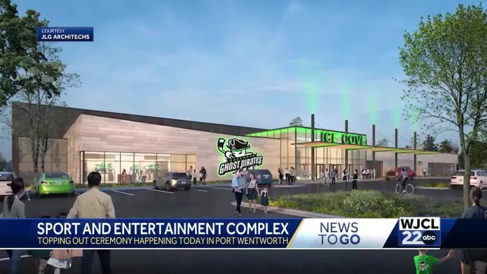 Port Wentworth marks milestone for new Amphitheatre and ice complex