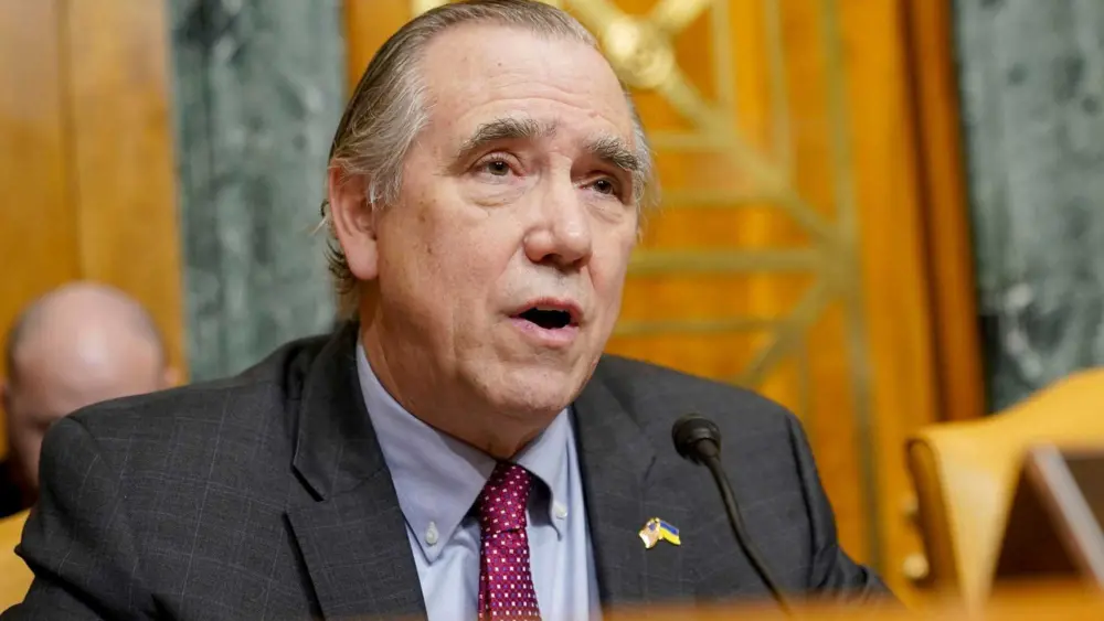 Democratic senator protests Trump's 'grave threats' in marathon overnight floor speech