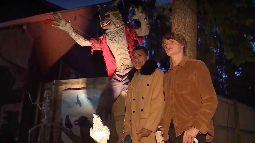 Man creates haunted forest, invites neurodivergent students to celebrate Halloween
