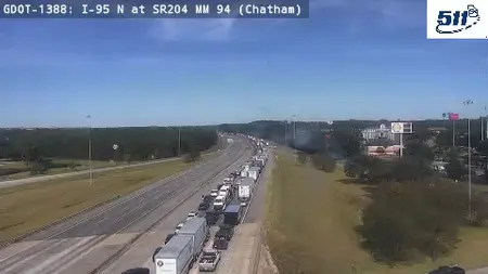 I-95 shut down in Chatham County following car-motorcycle crash