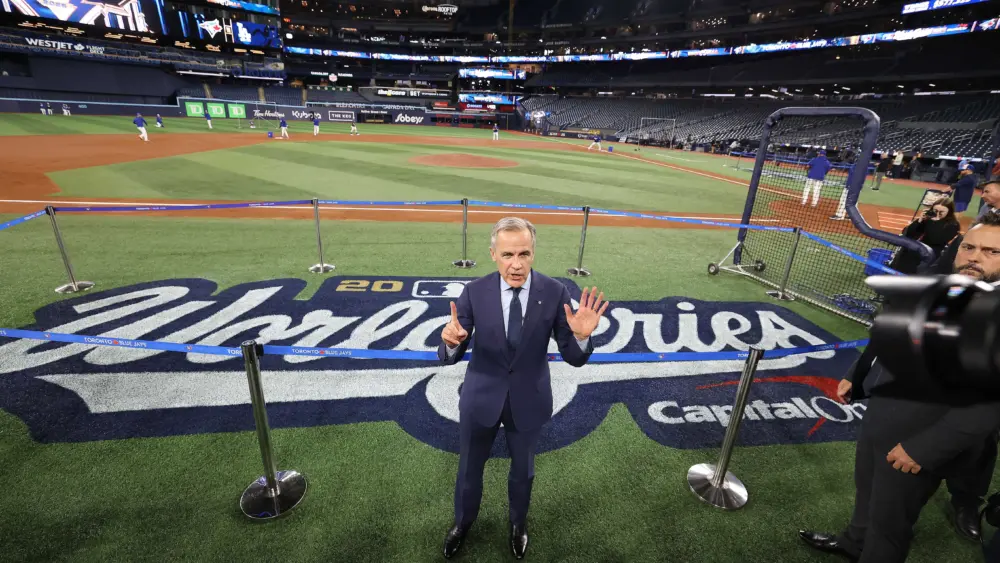 Carney challenges Trump to make a bet on the World Series as Canada's team plays the Dodgers