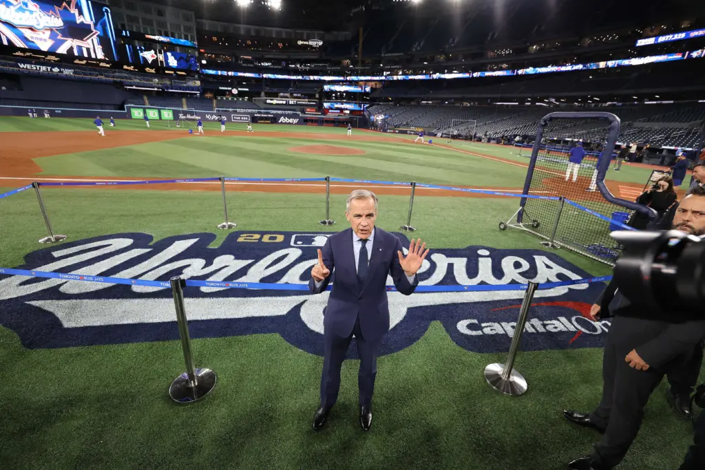 Carney challenges Trump to make a bet on the World Series as Canada's team plays the Dodgers