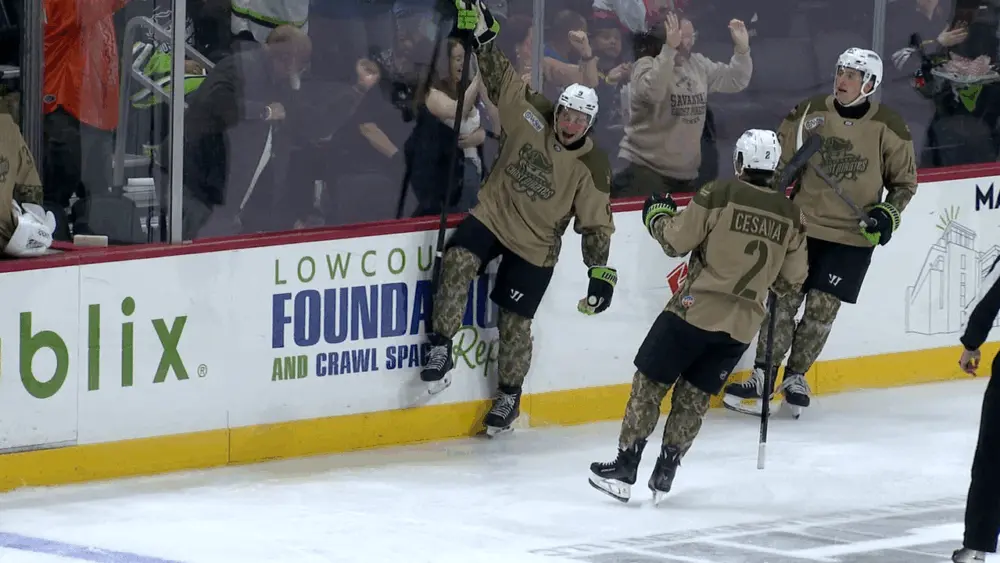 Ghost Pirates set franchise mark with 9 goals, notch first win﻿