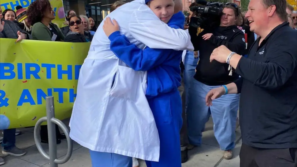 12-year-old school shooting survivor has returns home