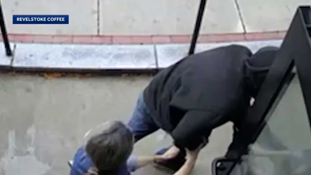 Caught on camera: Coffee shop owner chases man who took tip jar