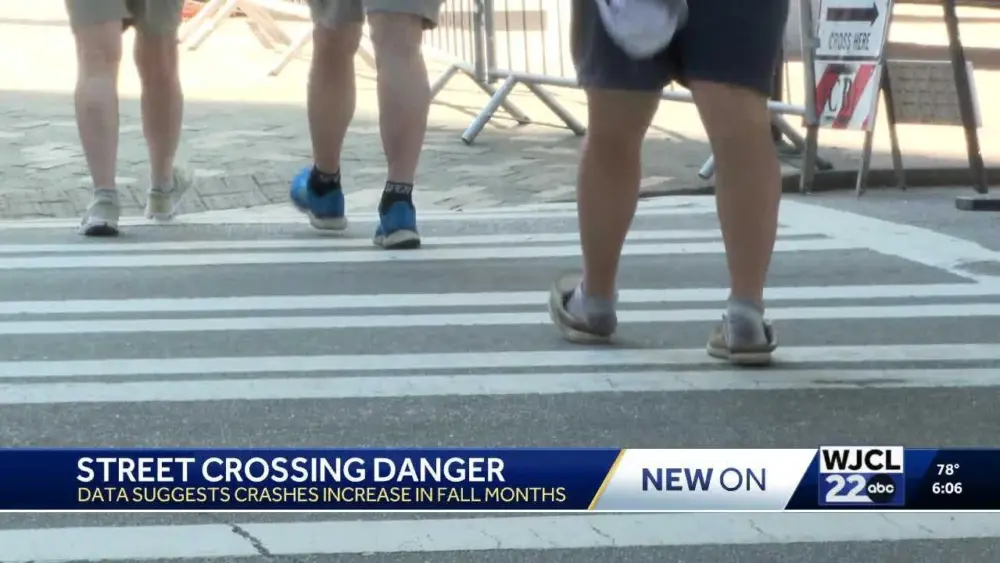 Pedestrian deaths spike as daylight saving time ends