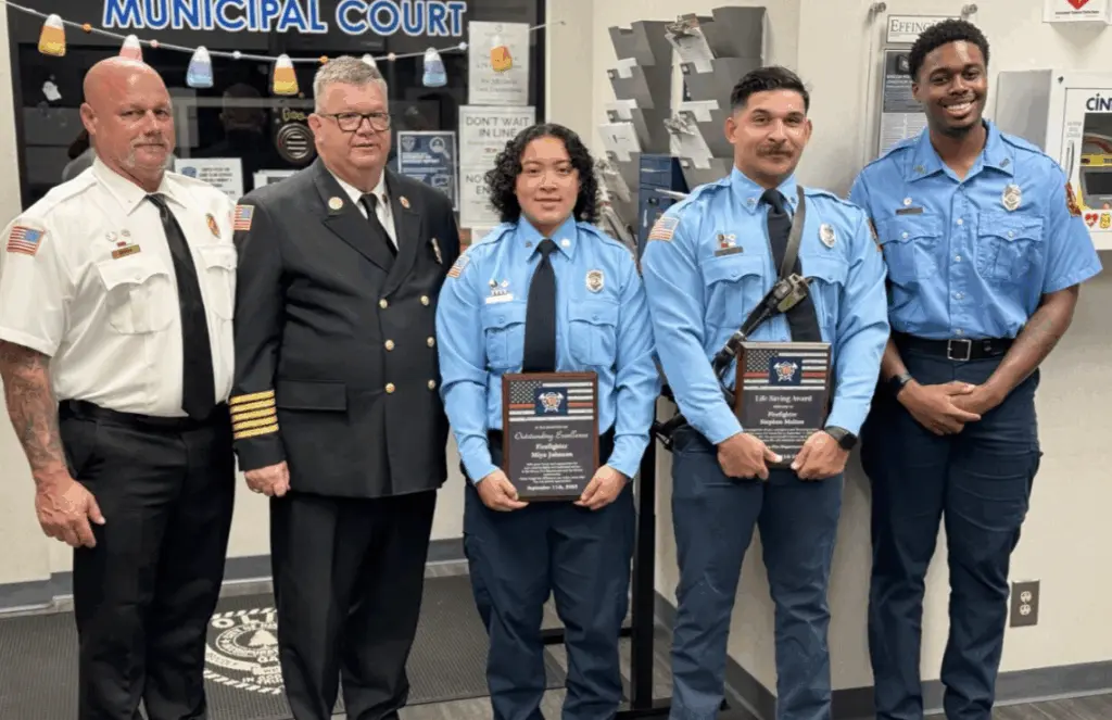 Rincon firefighters honored for heroism during September structure fire