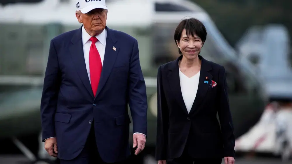 Trump bonds with Japan's new prime minister and says her nation is delivering on US investments
