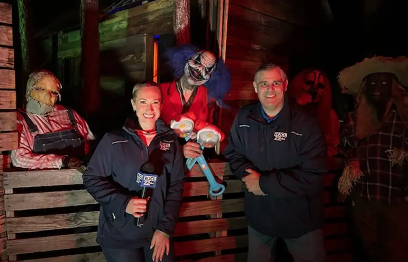 Exploring Wicked South's Haunted Forest live on WJCL 22 Morning News