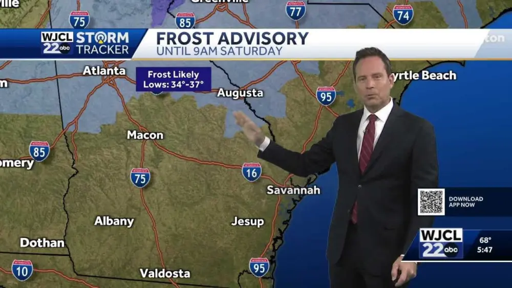 Tracking chilly temperatures to start the weekend across Southeast Georgia, Lowcountry