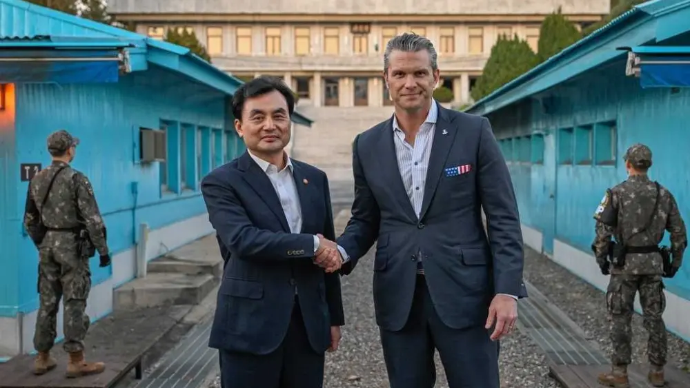 U.S. Defense Secretary Pete Hegseth visits DMZ ahead of security talks with South Korean officials