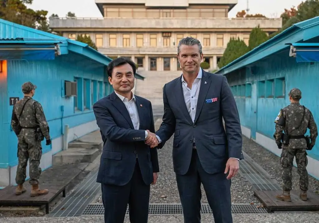 U.S. Defense Secretary Pete Hegseth visits DMZ ahead of security talks with South Korean officials