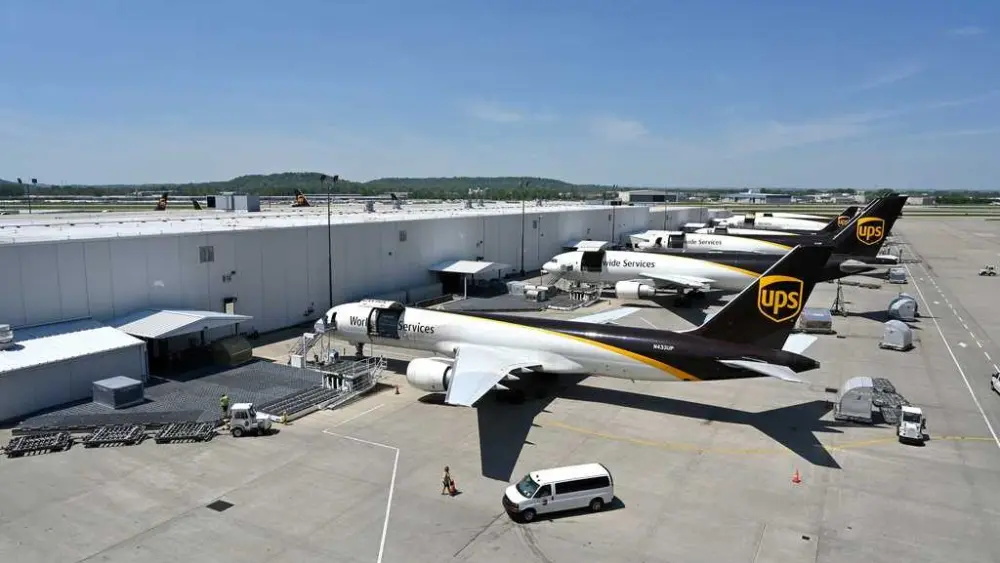 UPS distribution hub in Louisville has 300 flights per day. What we know