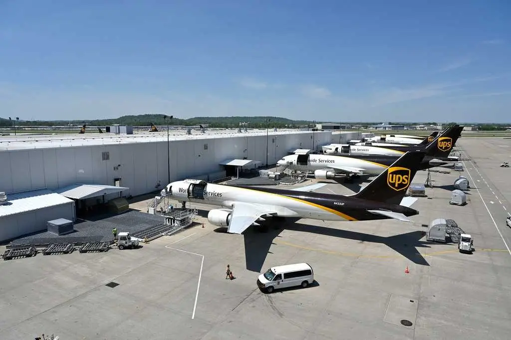 UPS distribution hub in Louisville has 300 flights per day. What we know