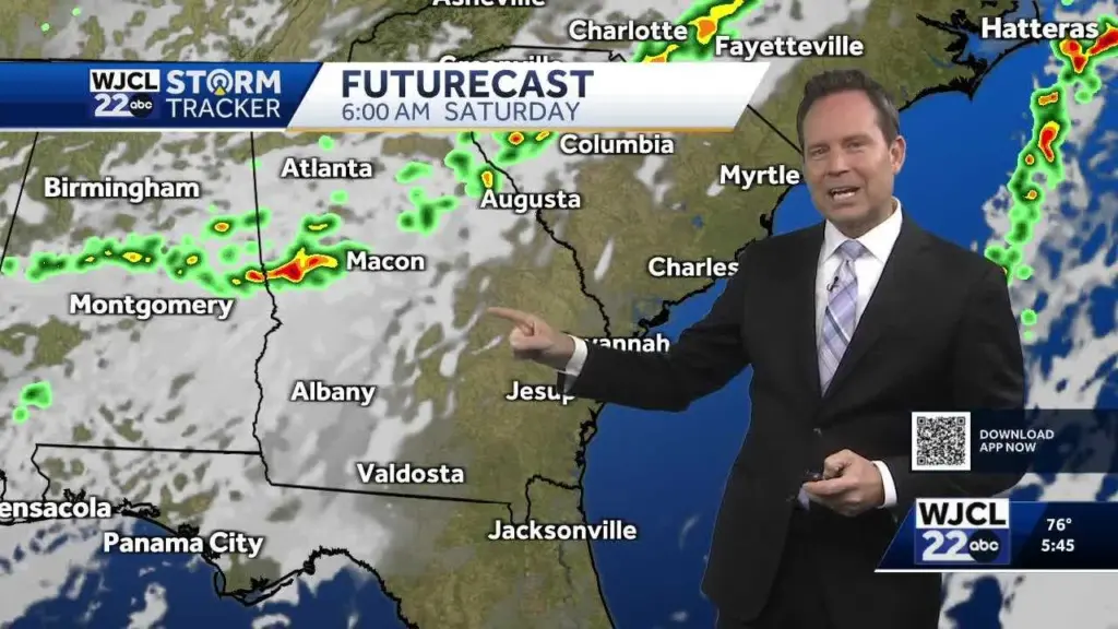 Milder temperatures and a chance of showers in the weekend forecast for the Savannah area