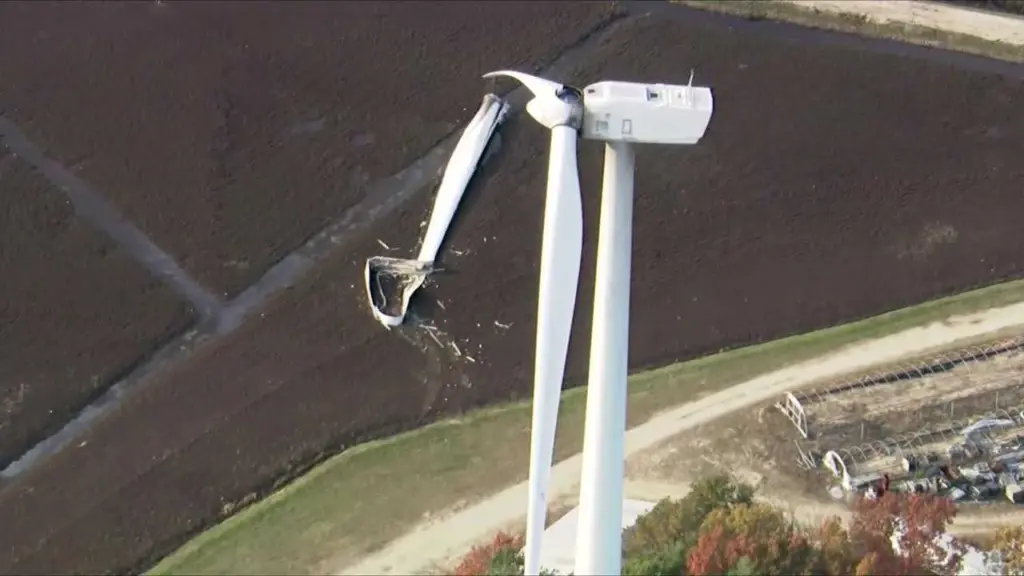Large wind turbine blade detaches in Massachusetts, falls in cranberry bog