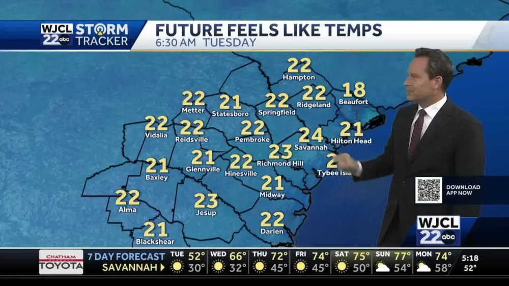 Record cold, early season freeze likely for Southeast Georgia, Lowcountry