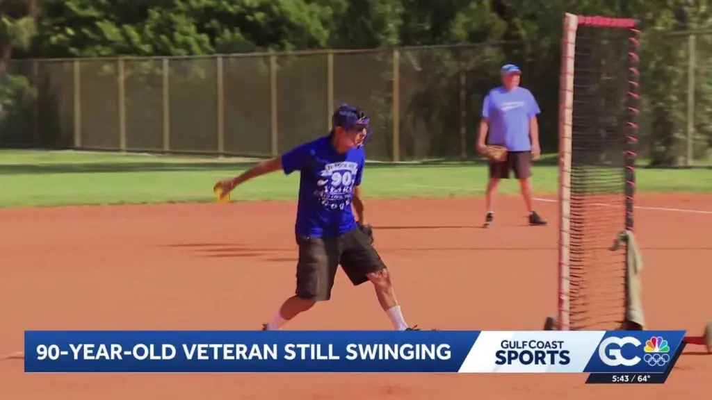 Navy veteran celebrates 90th birthday as the winning pitcher in his local softball league