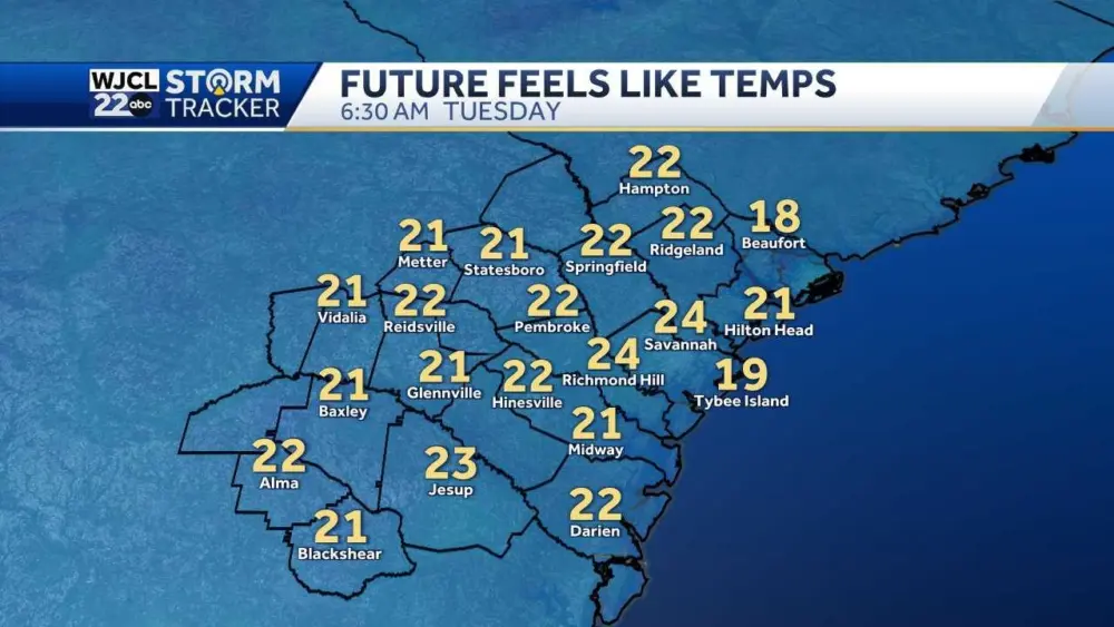 Early taste of winter as record cold temperatures possible in Southeast Georgia, Lowcountry