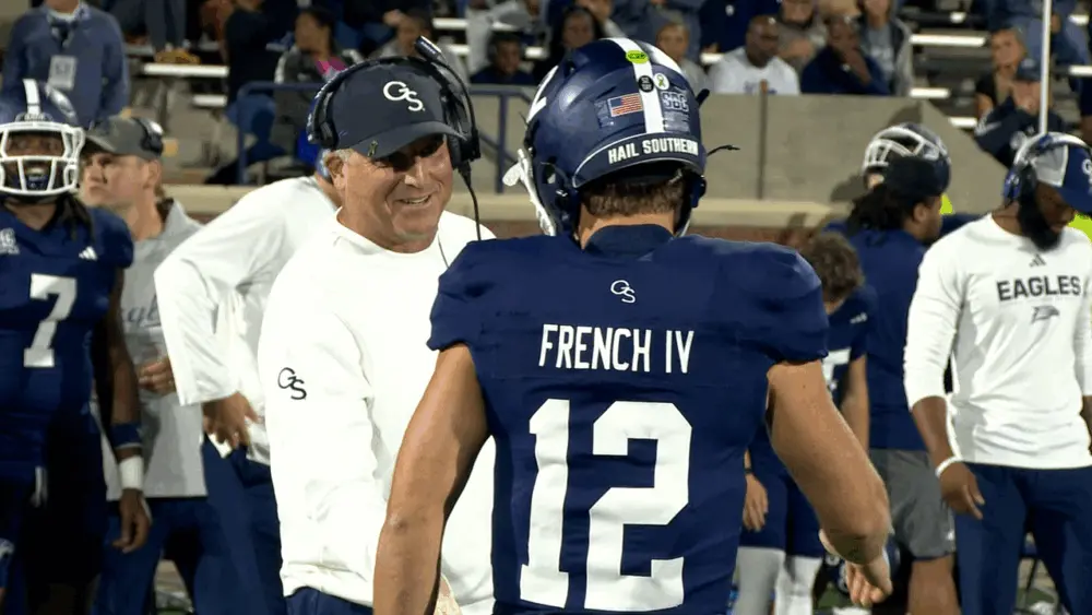 Eagles’ French, Bryant earn Sun Belt weekly awards after rivalry win