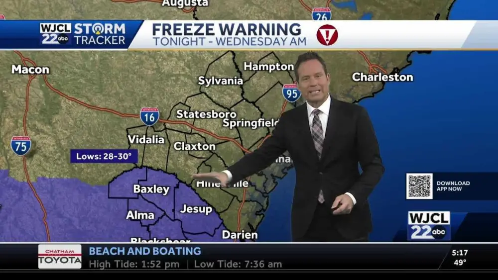 Frosty to start Wednesday, then a big warmup ahead for Southeast Georgia, Lowcountry