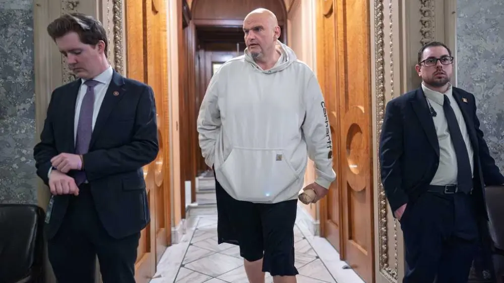 Sen. John Fetterman hospitalized after fall