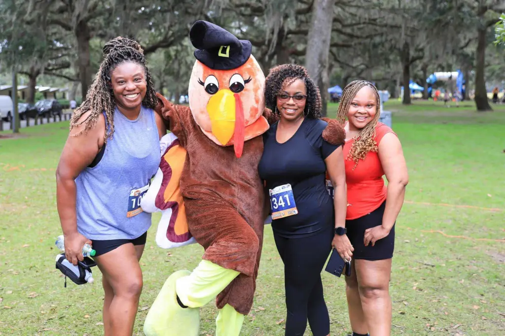 Preparing for the 17th annual United Way Turkey Trot on Thanksgiving morning