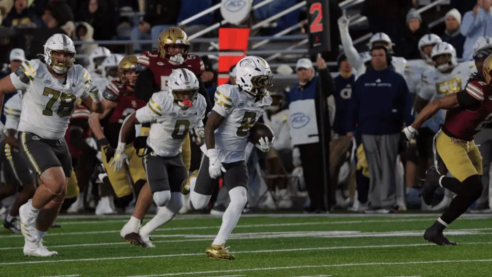 Georgia Tech storms back at BC, 36–34, to move within win of ACC title game