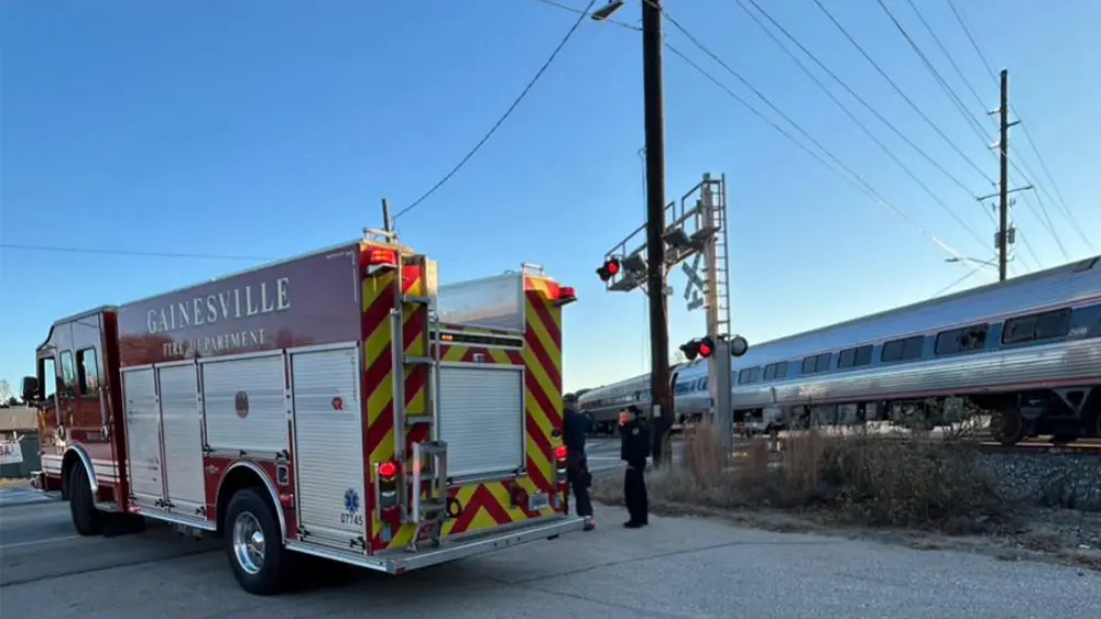 Pedestrian struck, killed by train in Georgia