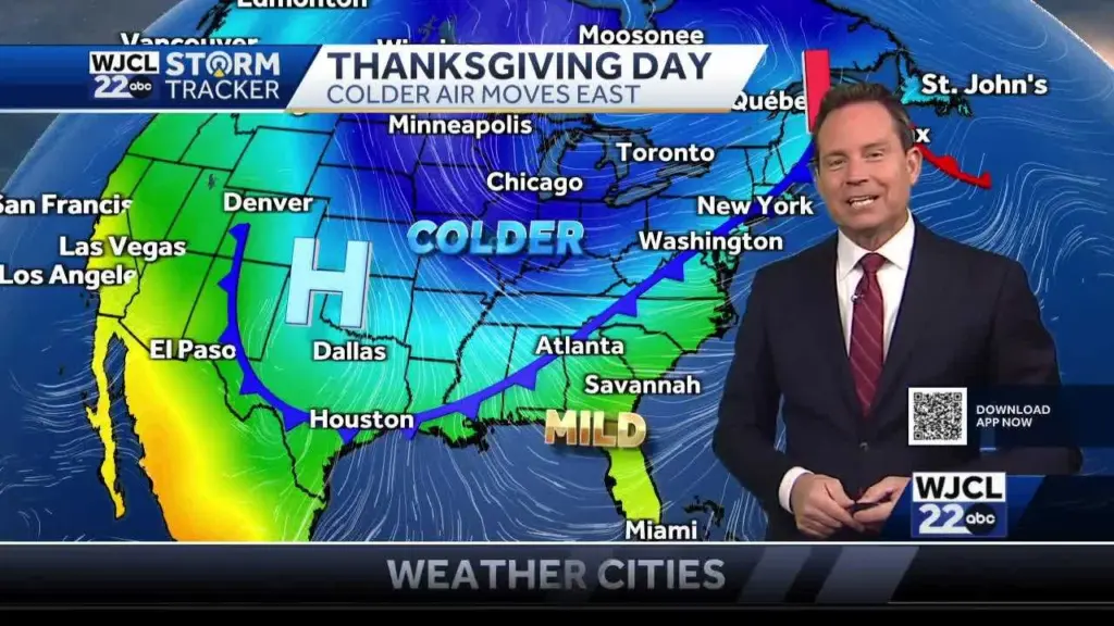 Tracking temperature swings in the holiday week forecast for Southeast Georgia, Lowcountry