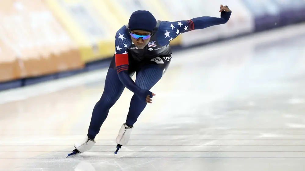 Erin Jackson aims for another Olympic gold in speed skating