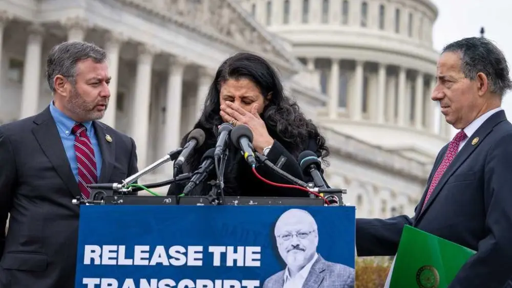 Kashoggi's widow and Democrats demand release of a call transcript with Trump and Saudi crown prince